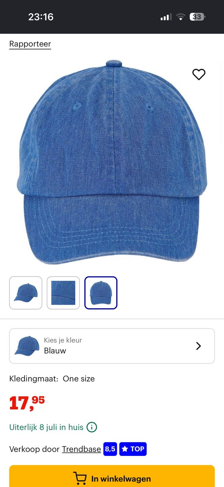 PARTIJ 468x washed denim cap caps petjes petten pet spijker, Ophalen, Zo goed als nieuw