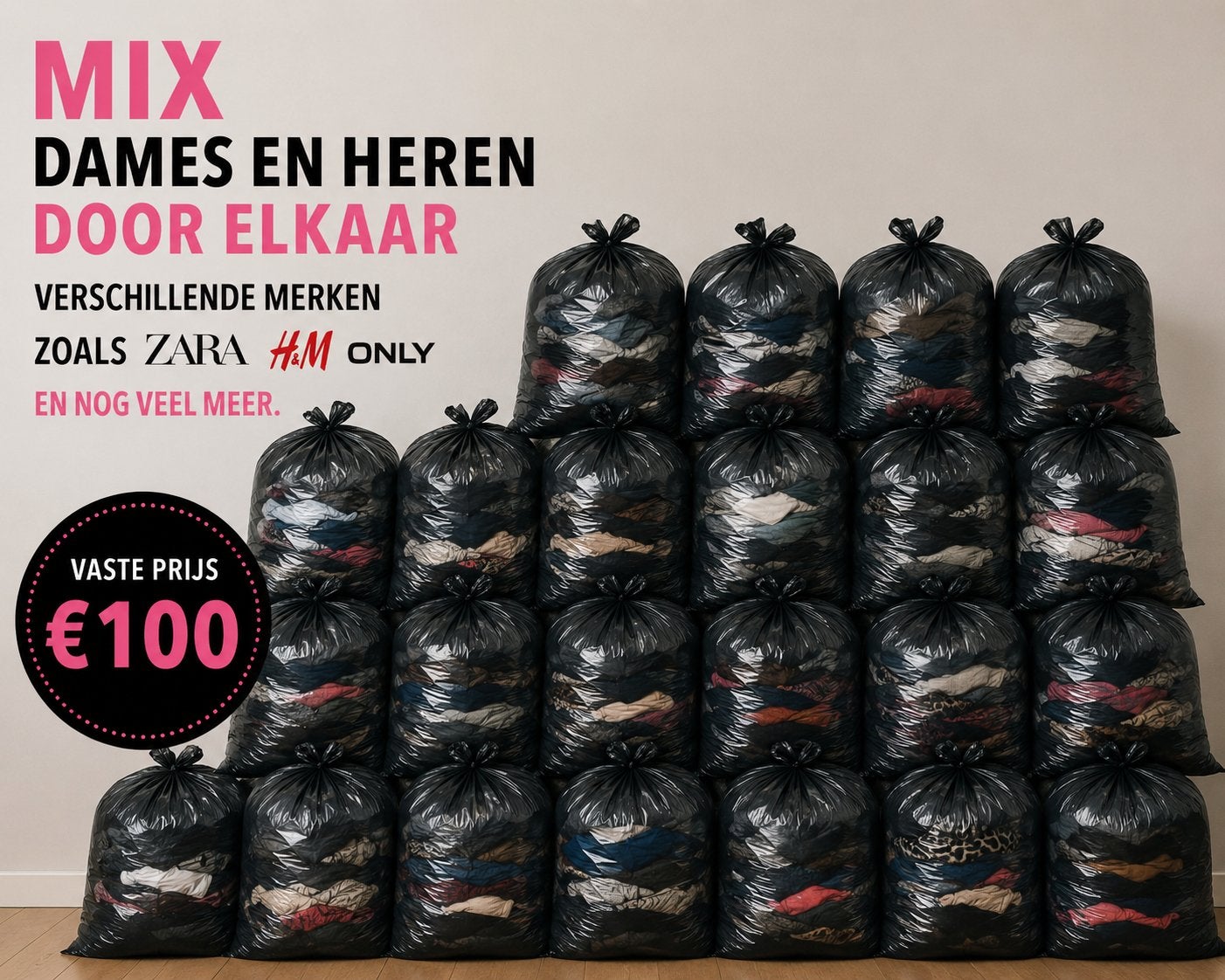 20 zakken dames- en herenkleding - Zo goed als nieuw!, Kleding | Dames, Dames-kledingpakketten, Ophalen, Zo goed als nieuw