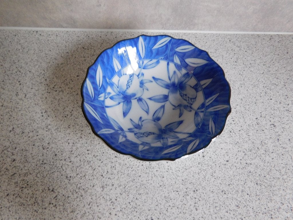 Schaal Made in China - 11 cm. Blauw, Ophalen of Verzenden