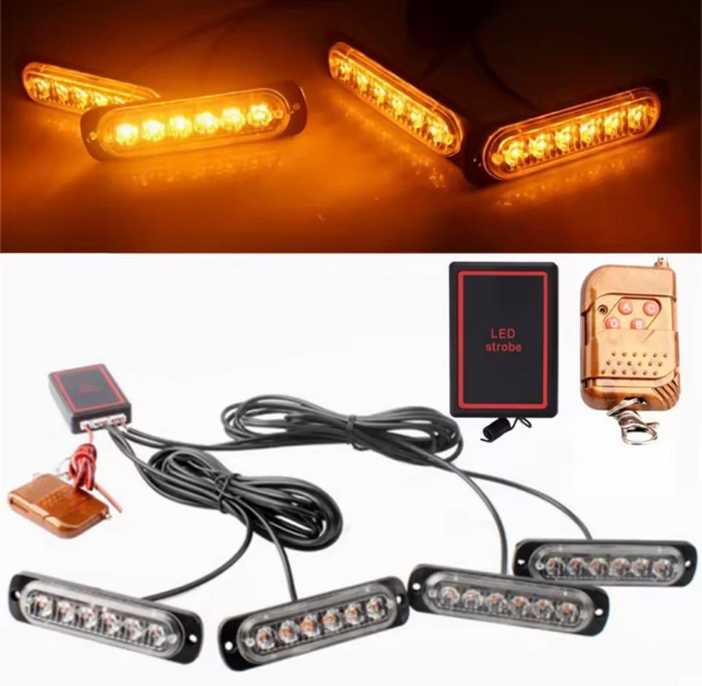 4-in-1 LED Flitsers Waarschuwingslichten - Professioneel, Ophalen of Verzenden, Nieuw, Universele onderdelen