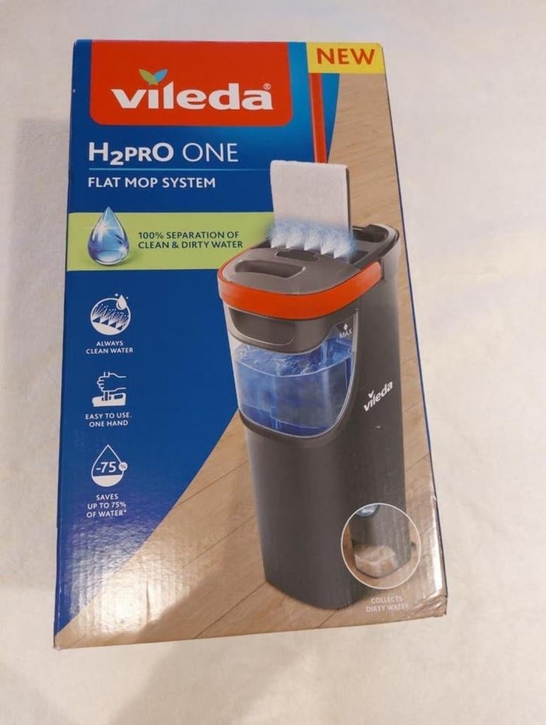 Nieuw Vileda H2PRO ONE Flat Mop Systeem - Schoonmaakset, Ophalen, Dweilemmer, -bak, of -wagen