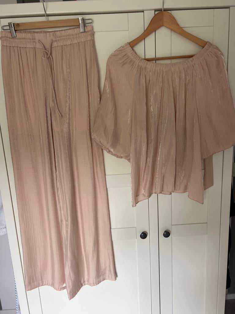 Prachtige set van Dante6: blouse en broek met glans, Maat 38/40 (M), Nieuw, Ophalen of Verzenden, Roze