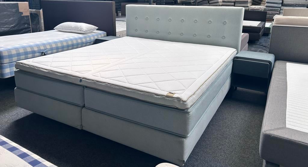 Auping Original boxspring 200x210 Incl Maestro matrassen, Ophalen of Verzenden, Zo goed als nieuw, Hoogslaper