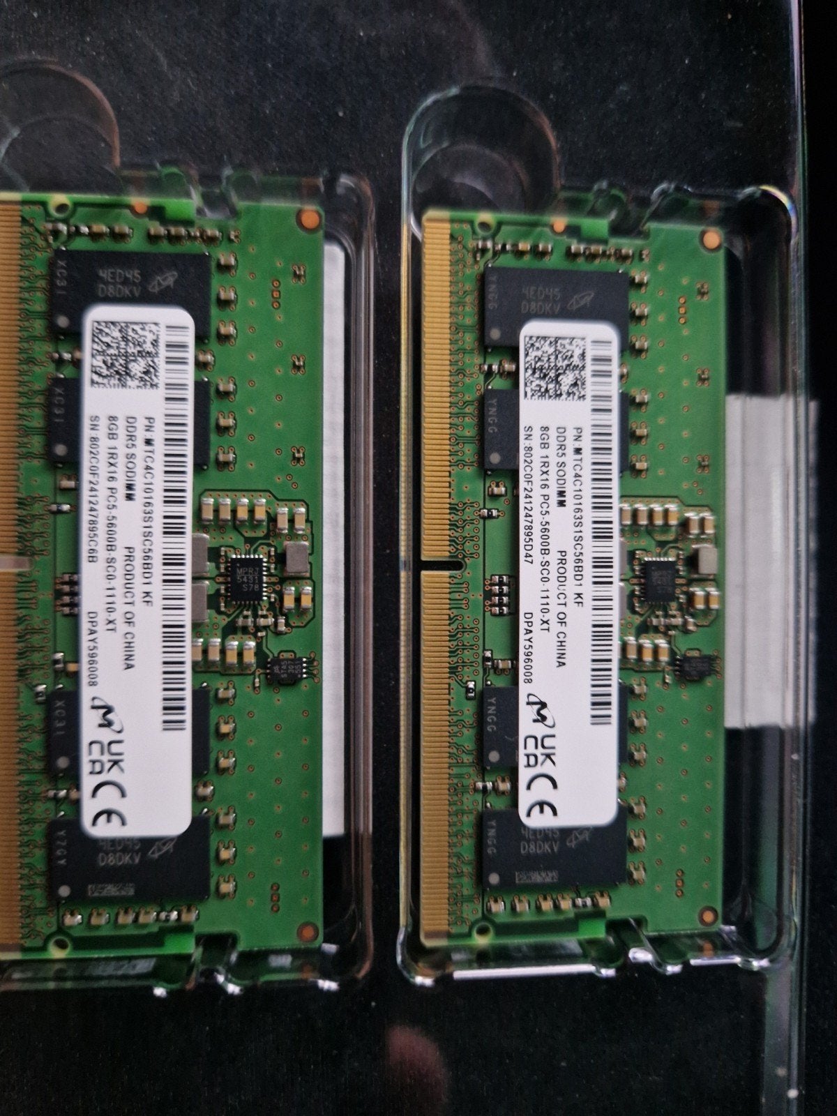 16GB DDR5 Sodimm Ram (2x8GB) 5600Mhz, Computers en Software, RAM geheugen, Ophalen of Verzenden, Zo goed als nieuw, DDR5, Laptop