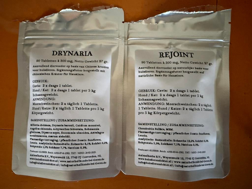 Rejoint en Drynaria kat artrose chinese kruiden tabletten, Dieren en Toebehoren, Ophalen of Verzenden, Zo goed als nieuw