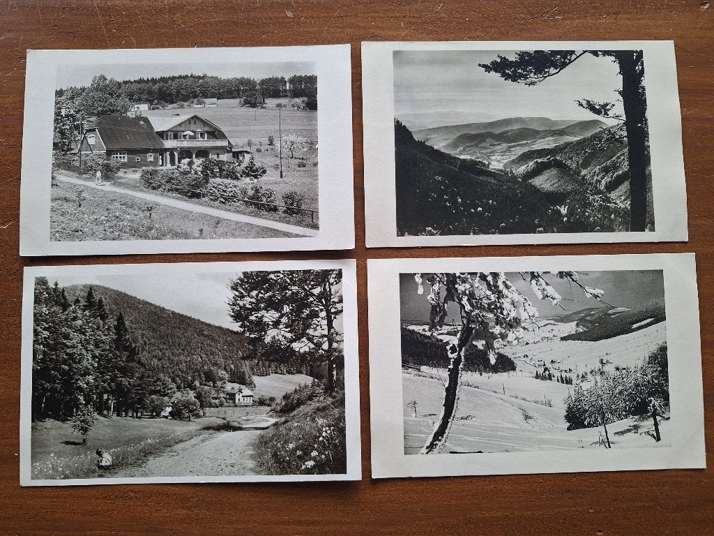 1930 - 82 moederkaarten originalfoto's Waldenburger Bergland, Verzenden, 1920 tot 1940, Ongelopen, Duitsland