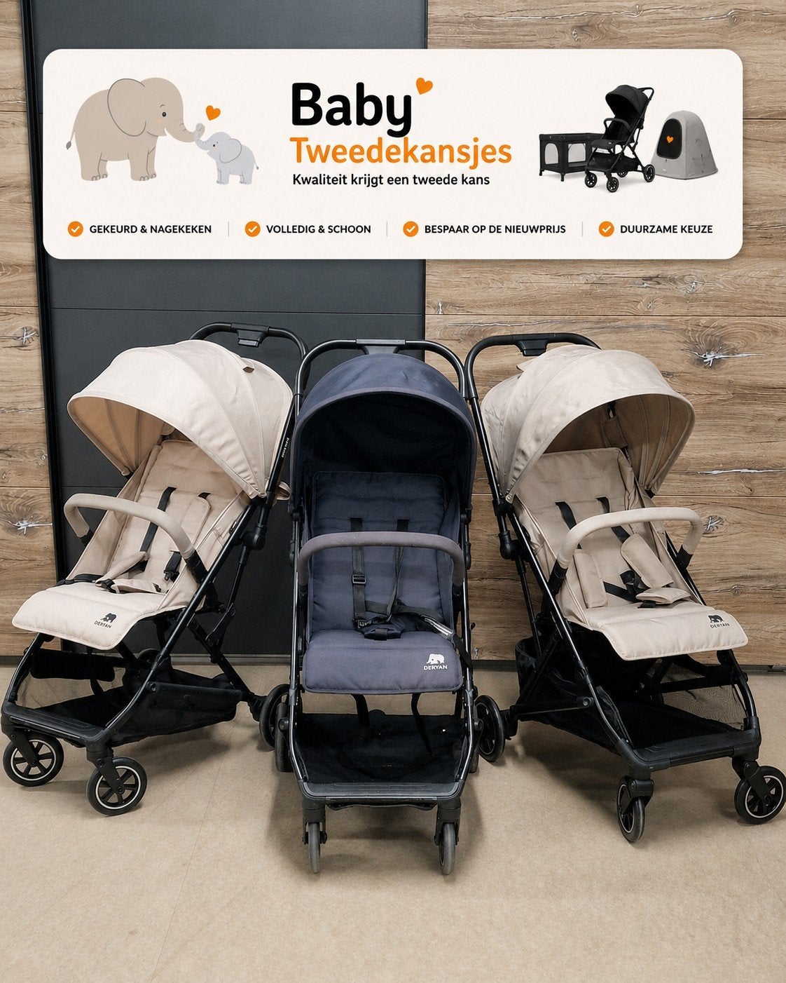 Deryan Easy Compact Inklapbare Buggy - Ideaal voor Reizen, Ophalen