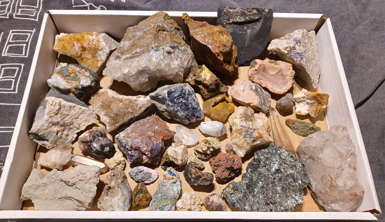 Verzameling ruwe mineralen (1), Ophalen of Verzenden, Mineraal