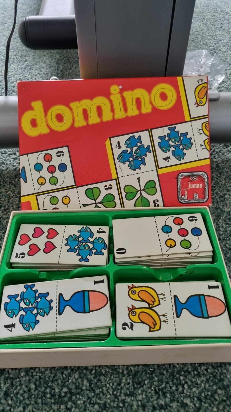 Vintage Jumbo Domino spel - Compleet en in goede staat, Een of twee spelers, Ophalen of Verzenden, Gebruikt, Jumbo