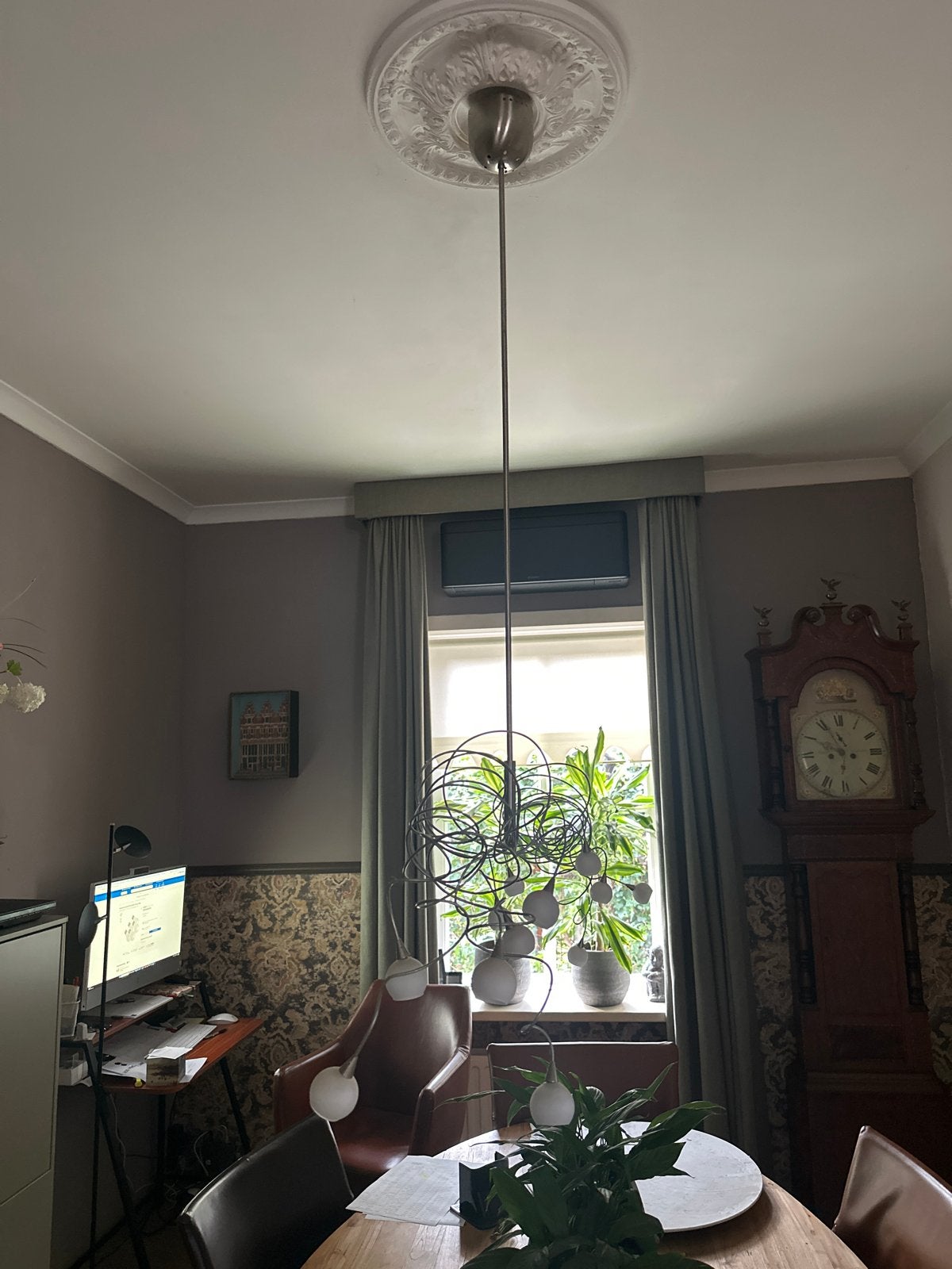 Harco Loor snowball design hanglamp met 12 lichtpunten, Huis en Inrichting, Ophalen of Verzenden, Zo goed als nieuw, Metaal, Overige fittingen