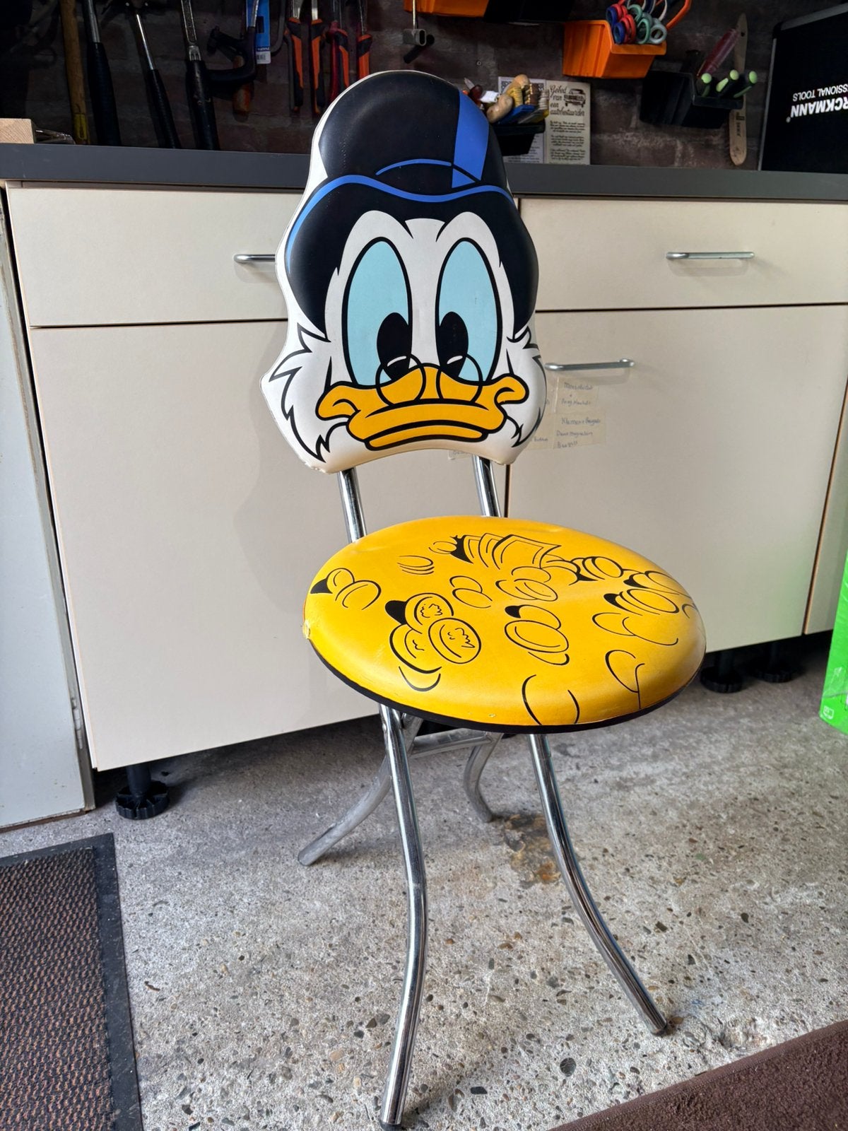 Dagobert duck kruk goede staat, Ophalen, Donald Duck, Zo goed als nieuw, Beeldje of Figuurtje