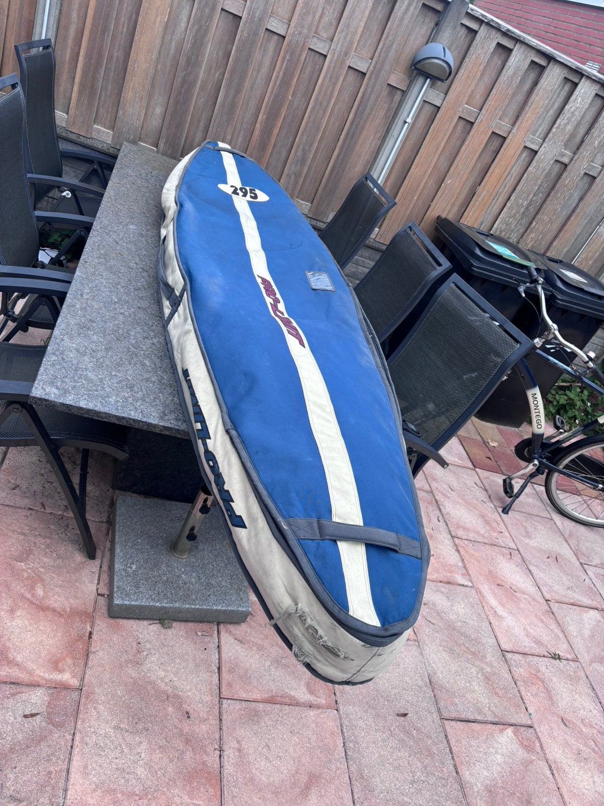 Gebruikte maar complete surfset, Watersport en Boten, Ophalen, 250 tot 300 cm, Gebruikt, 5 tot 6.5 m²
