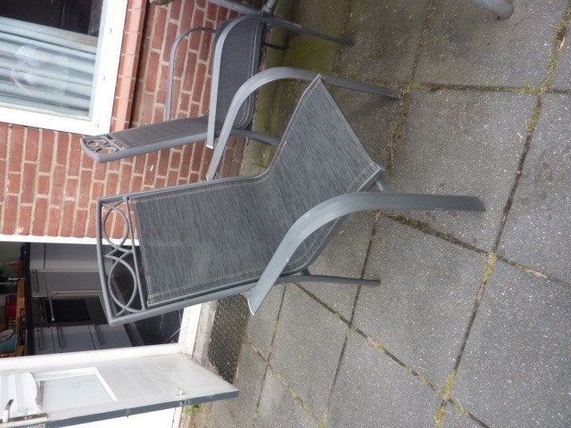 4 tuinstoelen Bois le Duc - grijs zwart, Ophalen, Gebruikt, X, Wicker