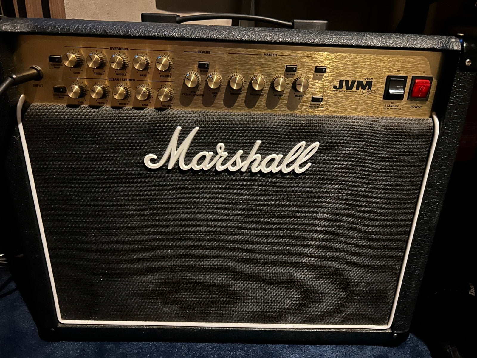Marshall JVM 215C 50W buizenversterker combo, Muziek en Instrumenten, Ophalen, Zo goed als nieuw, Gitaar, 50 tot 100 watt