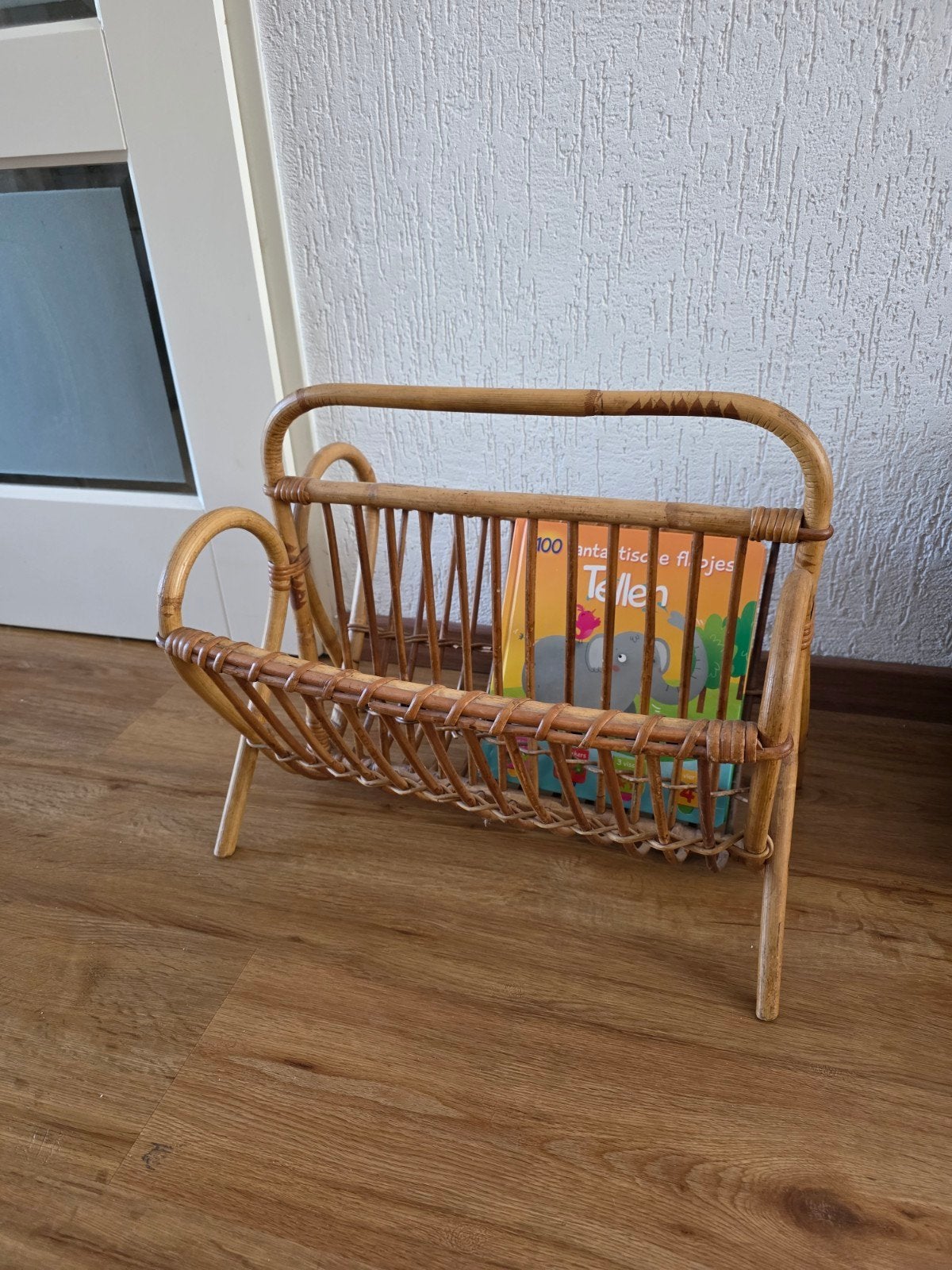 Vintage Bamboe Rotan Lectuurbak voor Kinderkamer, Gebruikt, Natuurlijk materiaal, Lectuurbak, Vintage