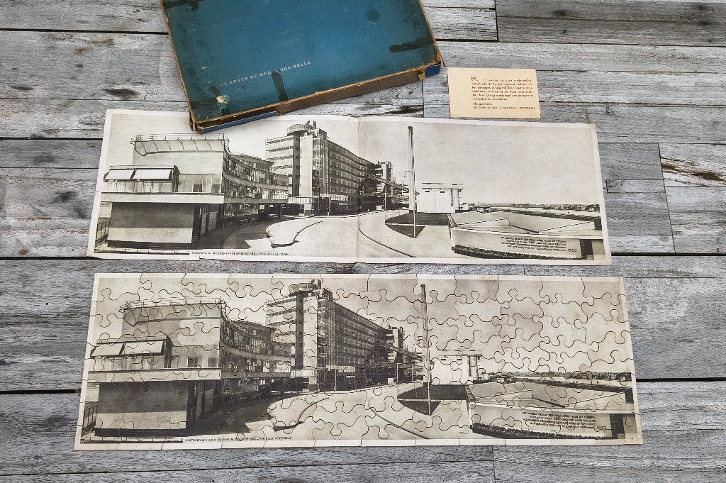 Puzzel Erven van Van Nelle, Verzamelen, Gebruikt, Overige typen, Ophalen of Verzenden, Nb