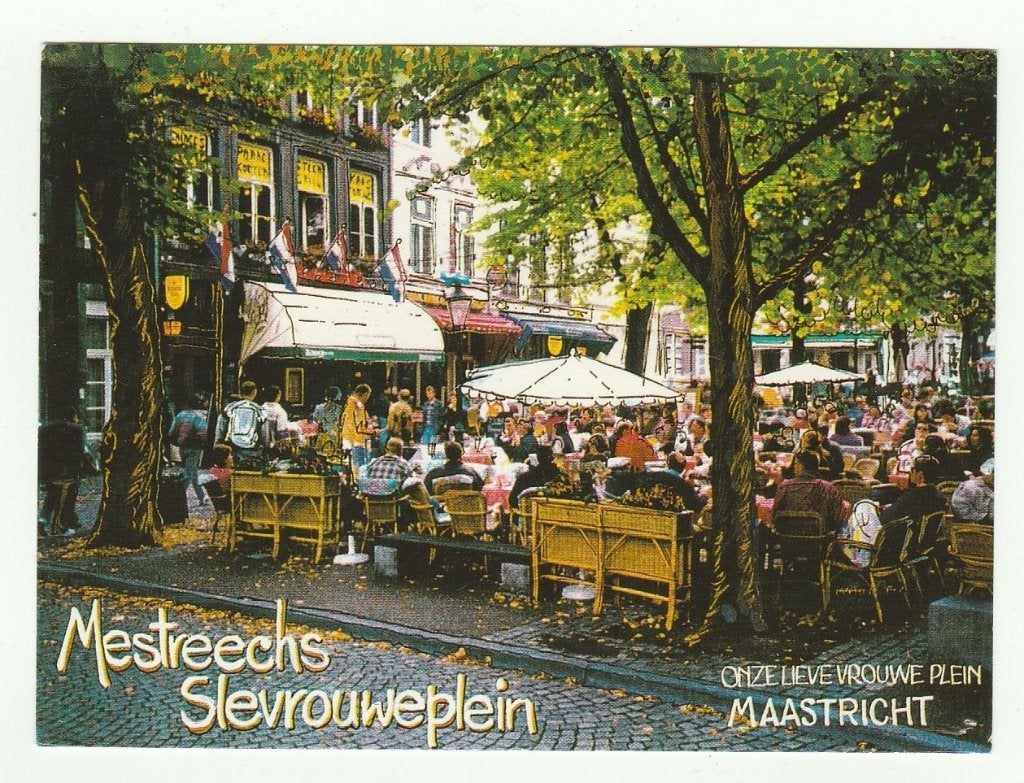 Maastricht - Onze Lieve Vrouwe Plein, Mestreechs Slevrouwepl, Verzenden, 1980 tot heden, Gelopen, Limburg