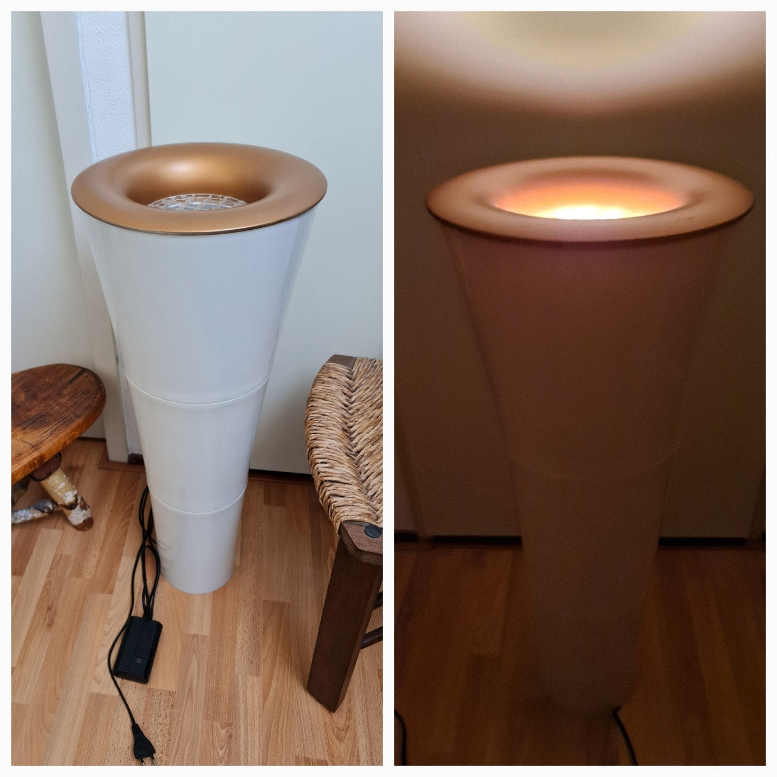 Ikea Flacka vloerlamp stalamp zuil design + dimmer vr sfeer, Huis en Inrichting, Ophalen