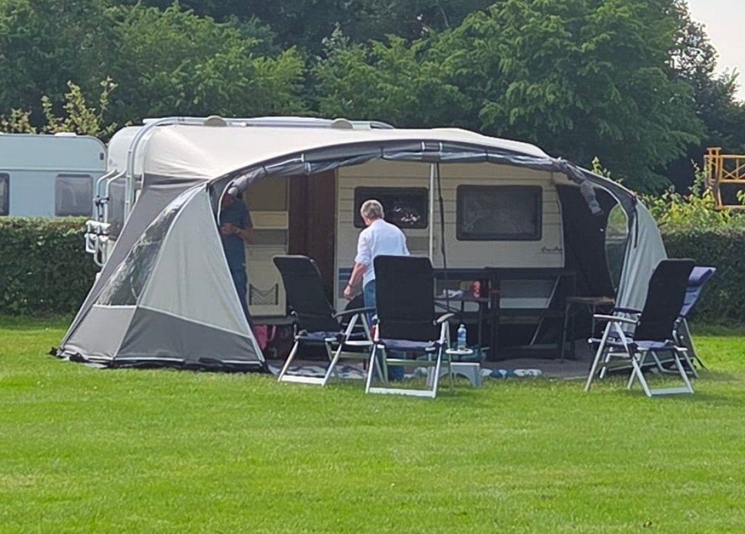 Unico Verona tent/luifel, Maat 10, Caravans en Kamperen, Voortenten en Luifels, Ophalen, Gebruikt