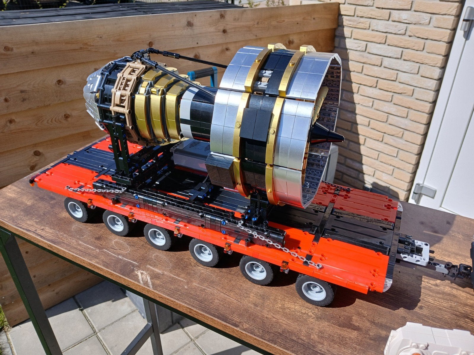 Te koop MOC truck met aanhanger en motor, Ophalen of Verzenden, Zo goed als nieuw