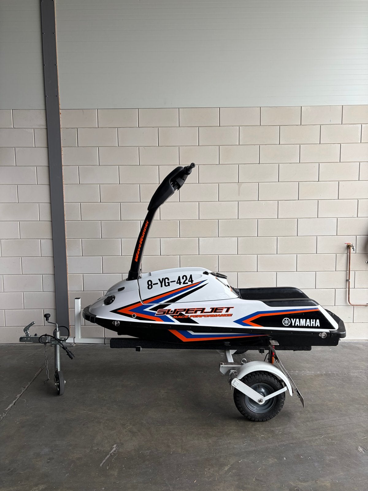 Yamaha SuperJet  met Trailer uit 2015, Watersport en Boten, Jetski's en Waterscooters, Ophalen, Gebruikt, Benzine, 70 tot 120 pk