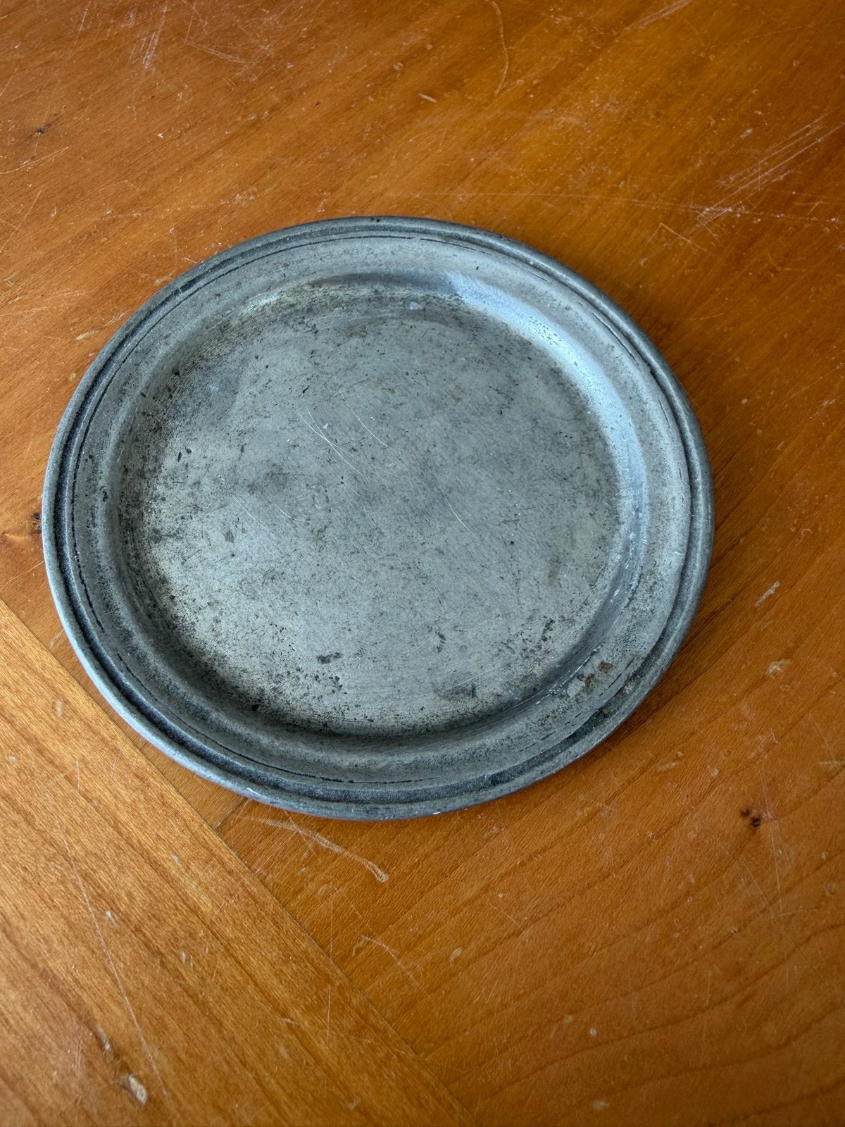 Vintage Marinoni tinnen bord - 95% tin, Antiek en Kunst, Ophalen