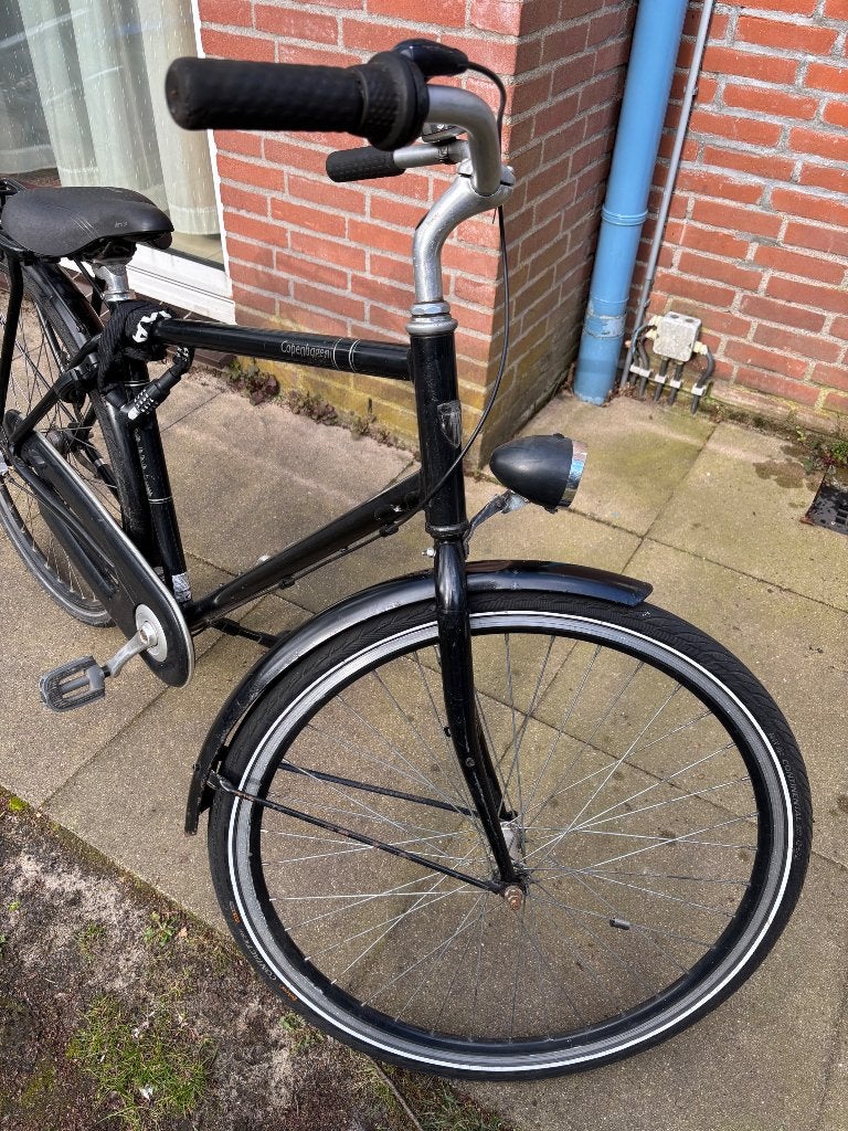 Herenfiets framemaat 48, Fietsen en Brommers, Fietsen | Heren | Herenfietsen, Terugtraprem, Gebruikt, Versnellingen, Minder dan 49 cm