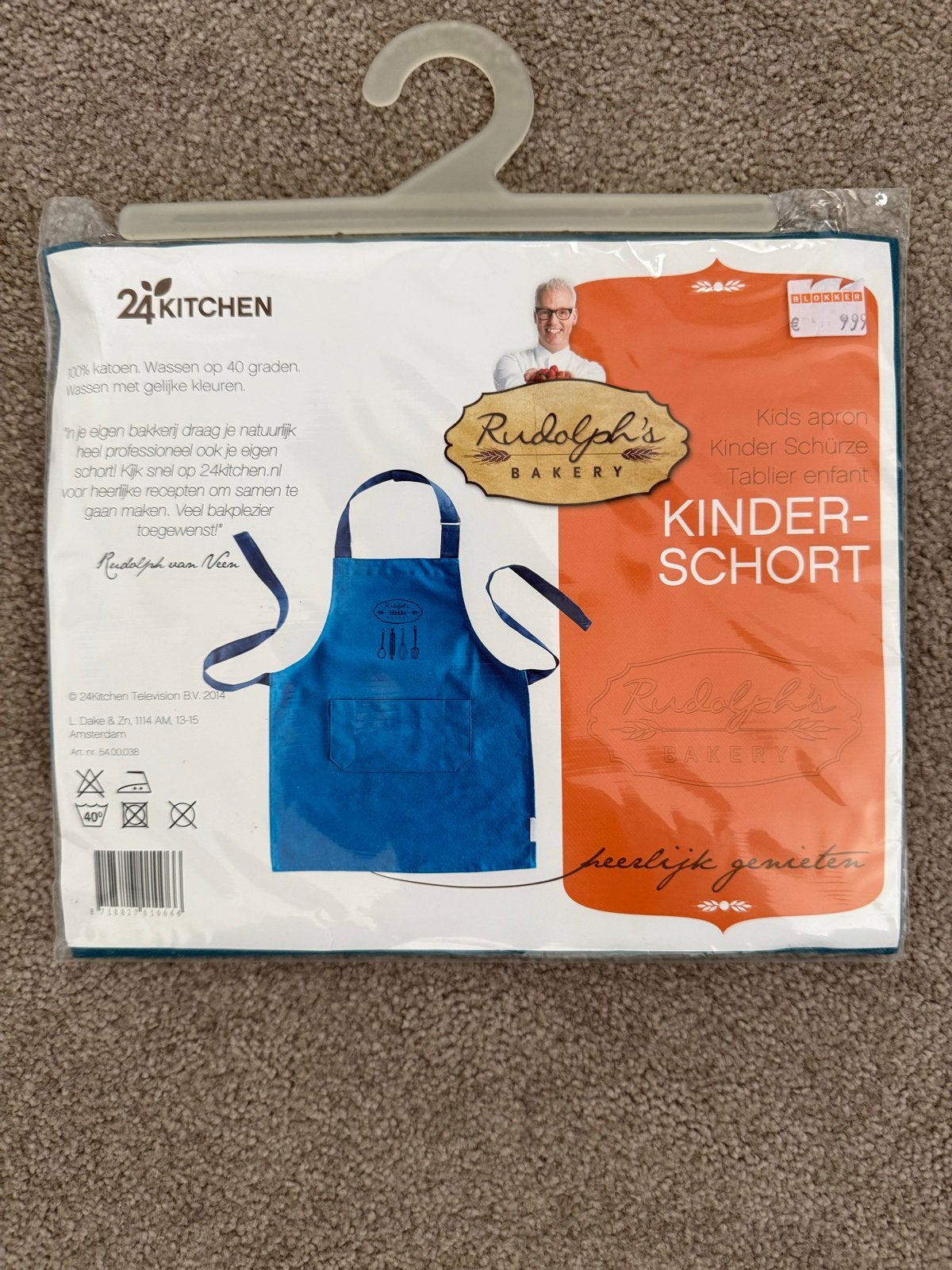 Rudolph's Bakery Kinder Schort - Nieuw, Ophalen of Verzenden, Nieuw, Jongen of Meisje