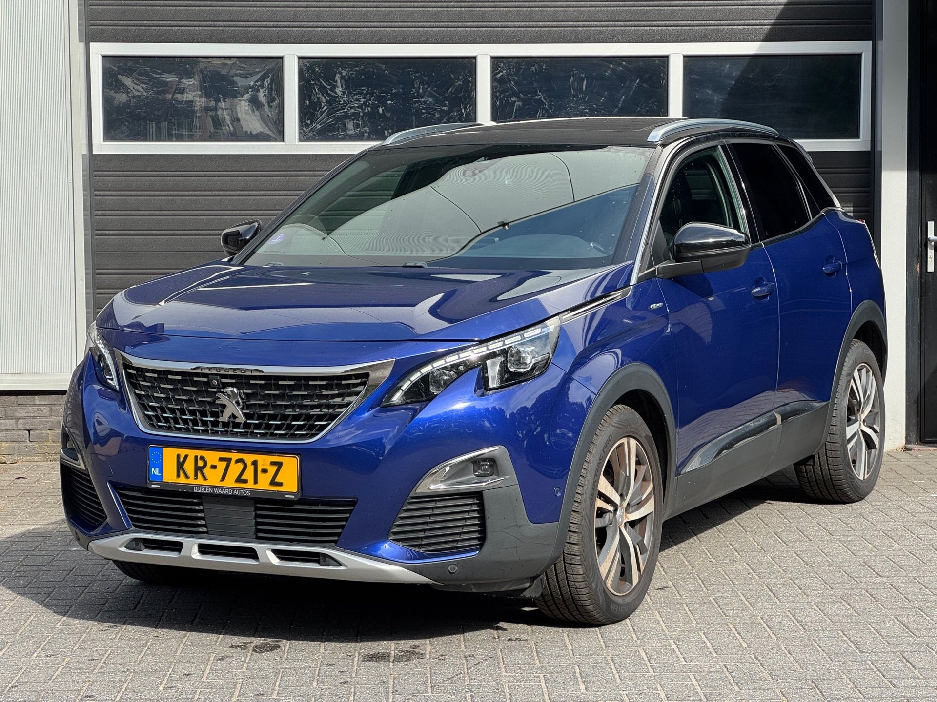Peugeot 3008 1.6 e-THP GT Line EXPORT PRIJS EX BPM, Euro 6, 4 cilinders, Blauw, Leder en Stof