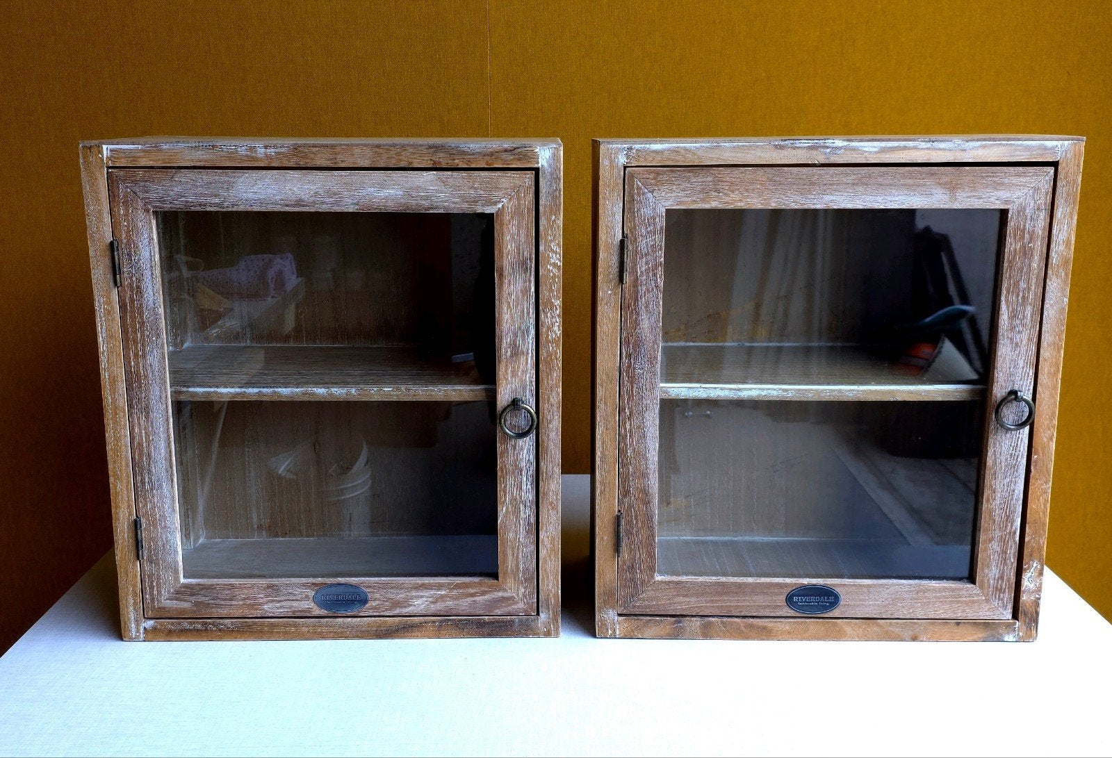 Riverdale Vitrine Kastjes - H45 B40 D20, show kastjes, Hout, Riverdale, Onbekend, Ophalen of Verzenden