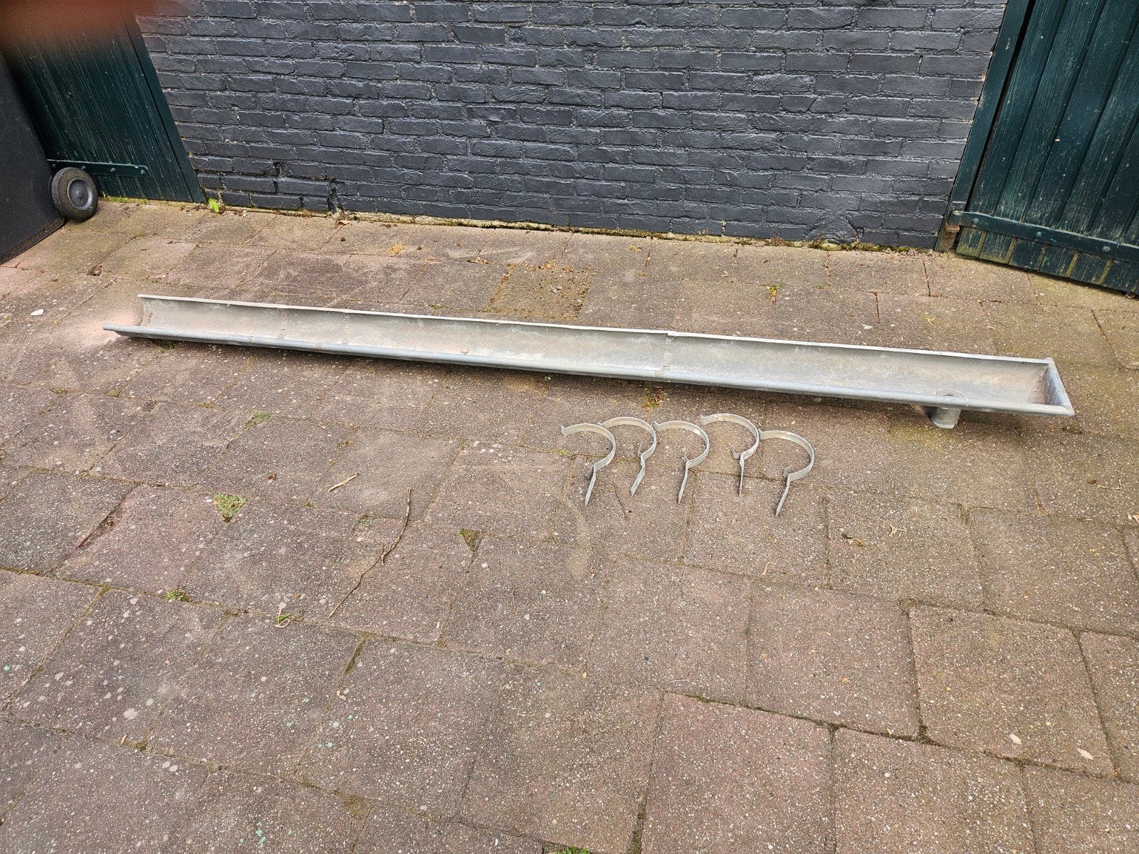 Zinken mastgoot, Doe-het-zelf en Verbouw, Ophalen, Zink, 2 tot 4 meter, Dakgoot
