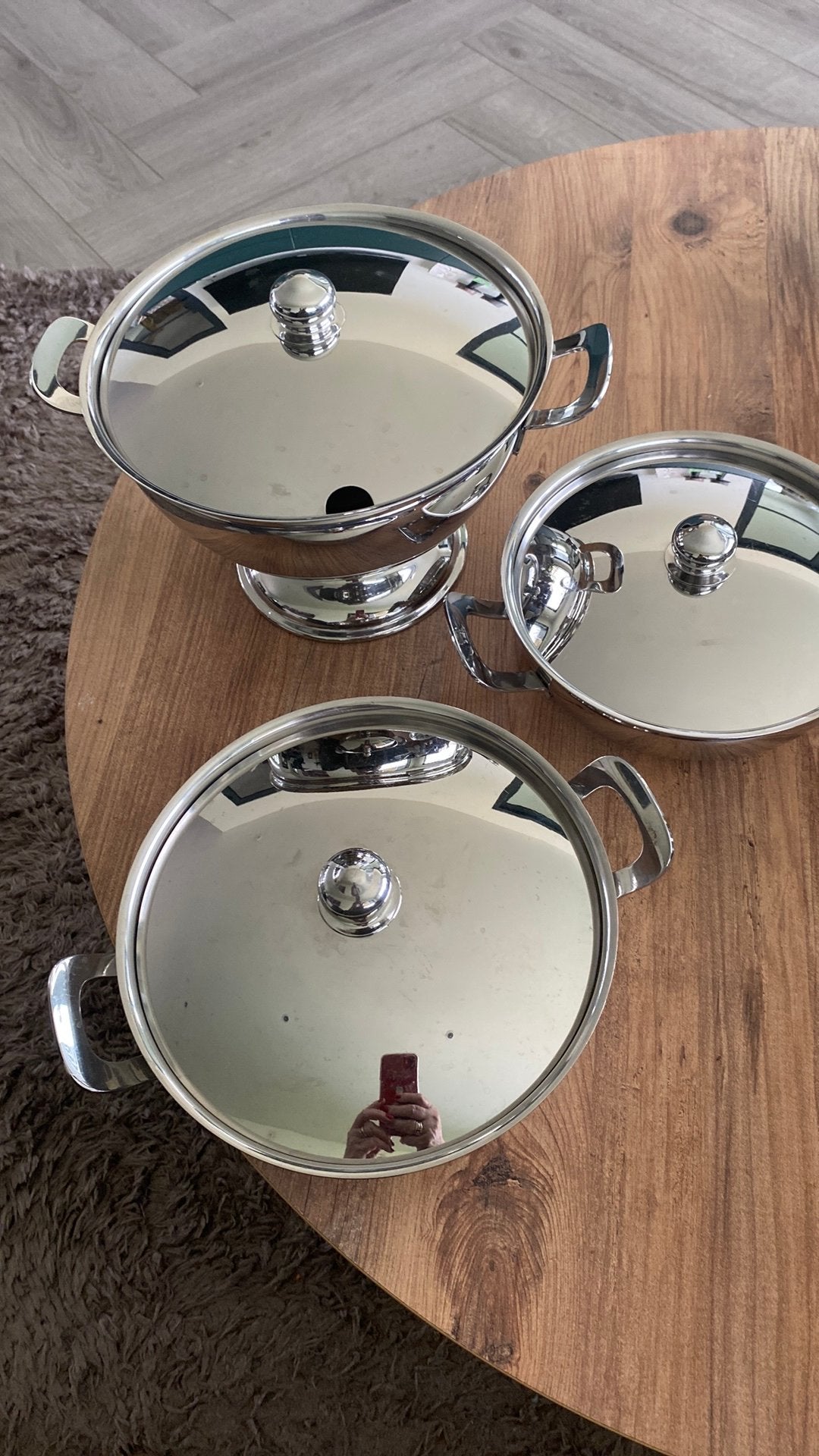 Gero vintage met Soepterrine en Ovenschalen, Huis en Inrichting, Keuken | Potten en Pannen, Ophalen of Verzenden, Gebruikt, Rvs