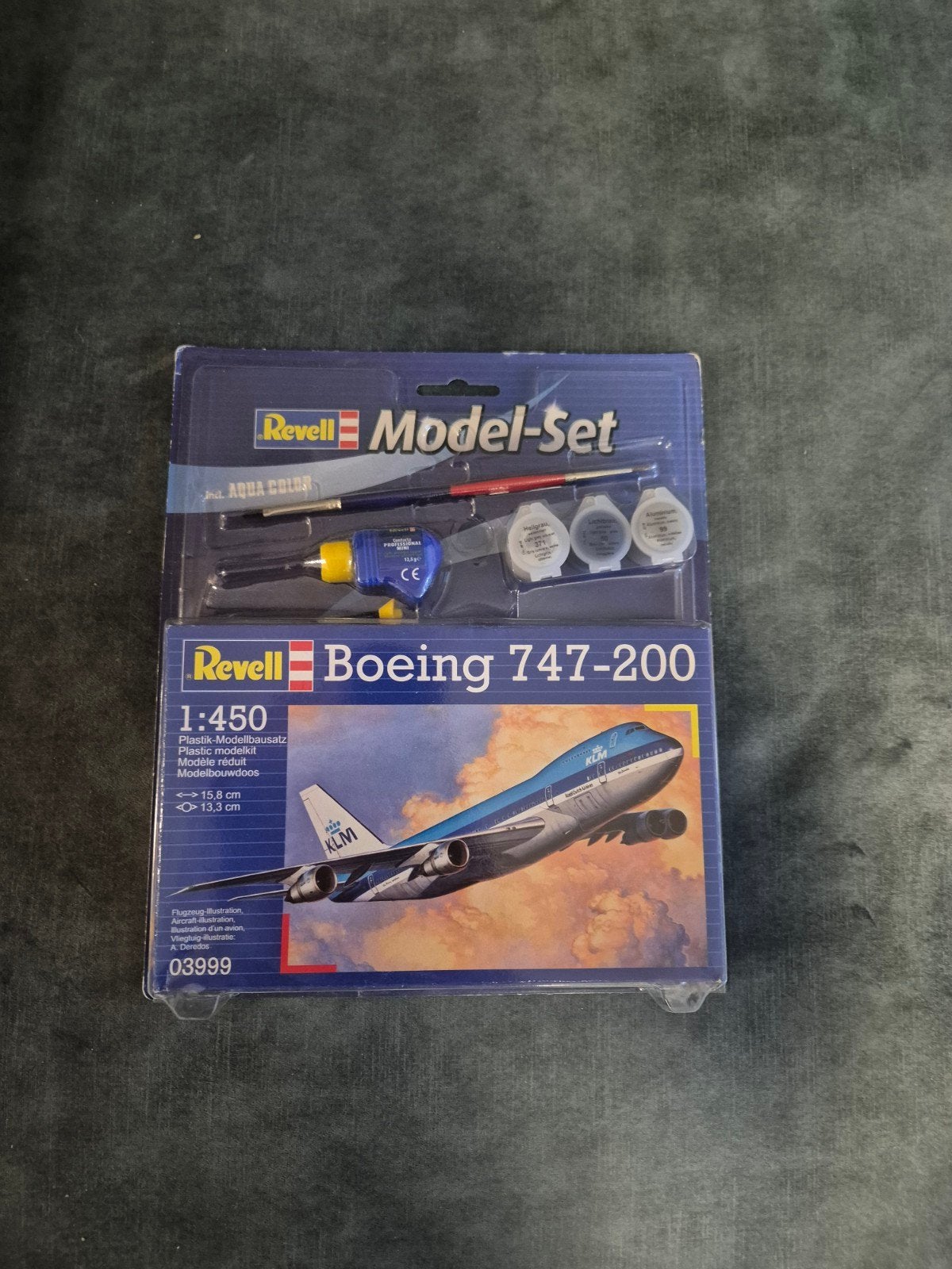 Revell Model-Set Boeing 747-200 KLM 1:450, Ophalen