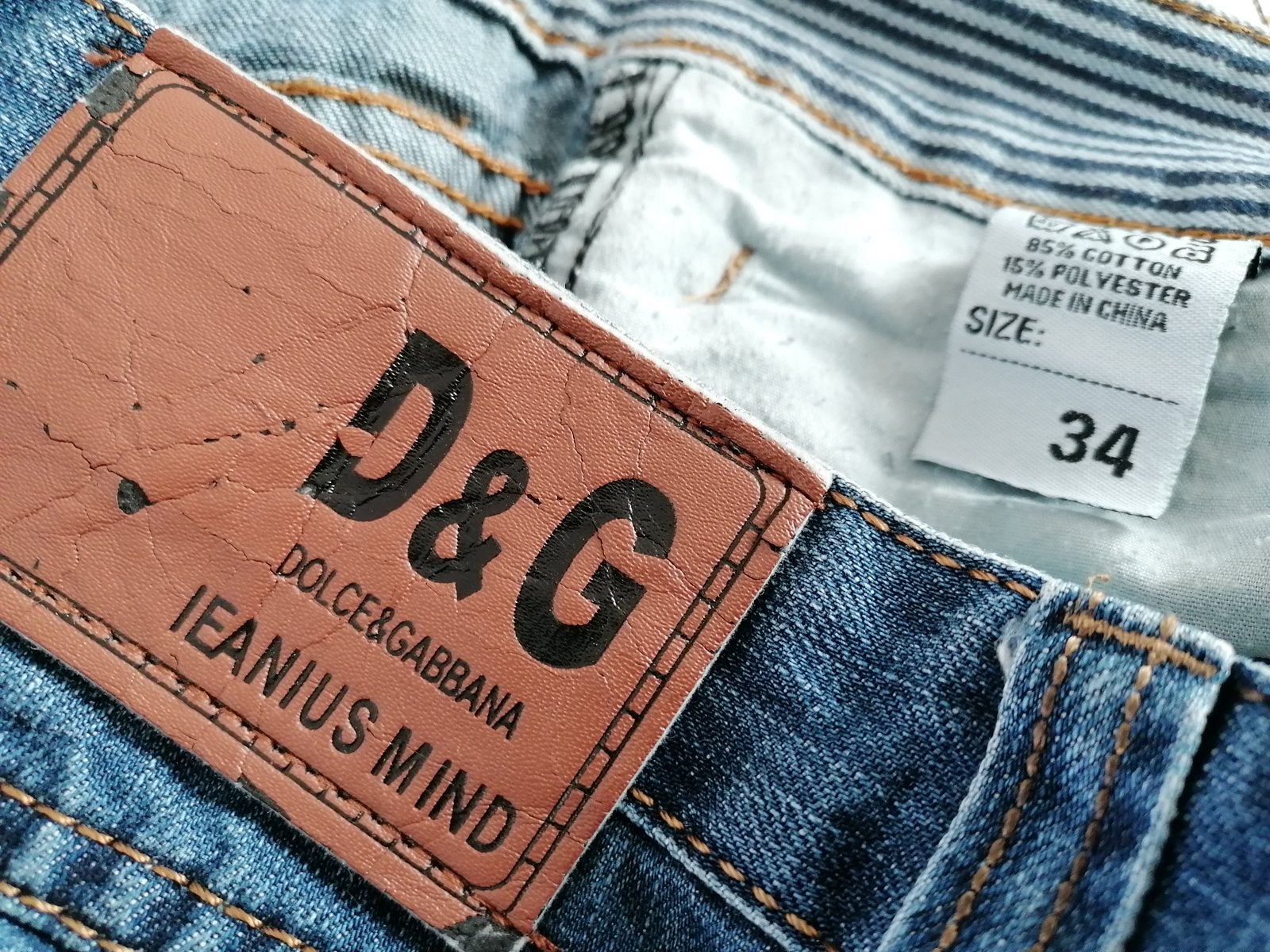 Bermuda merk Dolce & Gabbana maat 34, Ophalen of Verzenden, Zo goed als nieuw, Blauw, W33 - W34 (confectie 48/50)