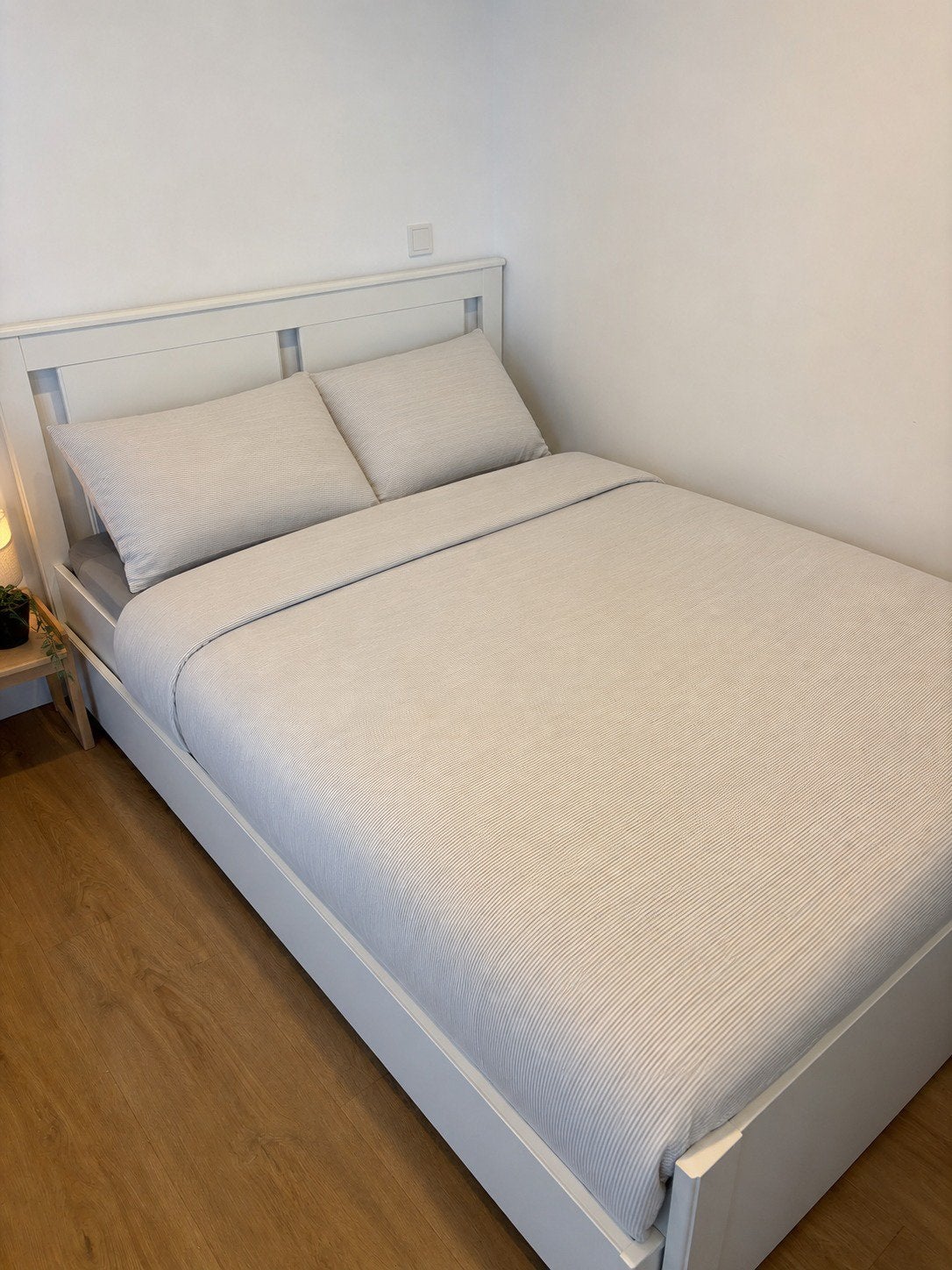 Ikea Songesand 140 cm, Huis en Inrichting, Ophalen, Wit, Tweepersoons, 140 cm