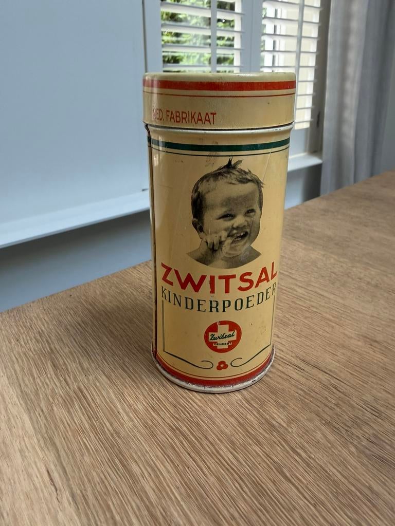 Oude Zwitsal kinderpoederbus, Ophalen of Verzenden, Zo goed als nieuw, Overige