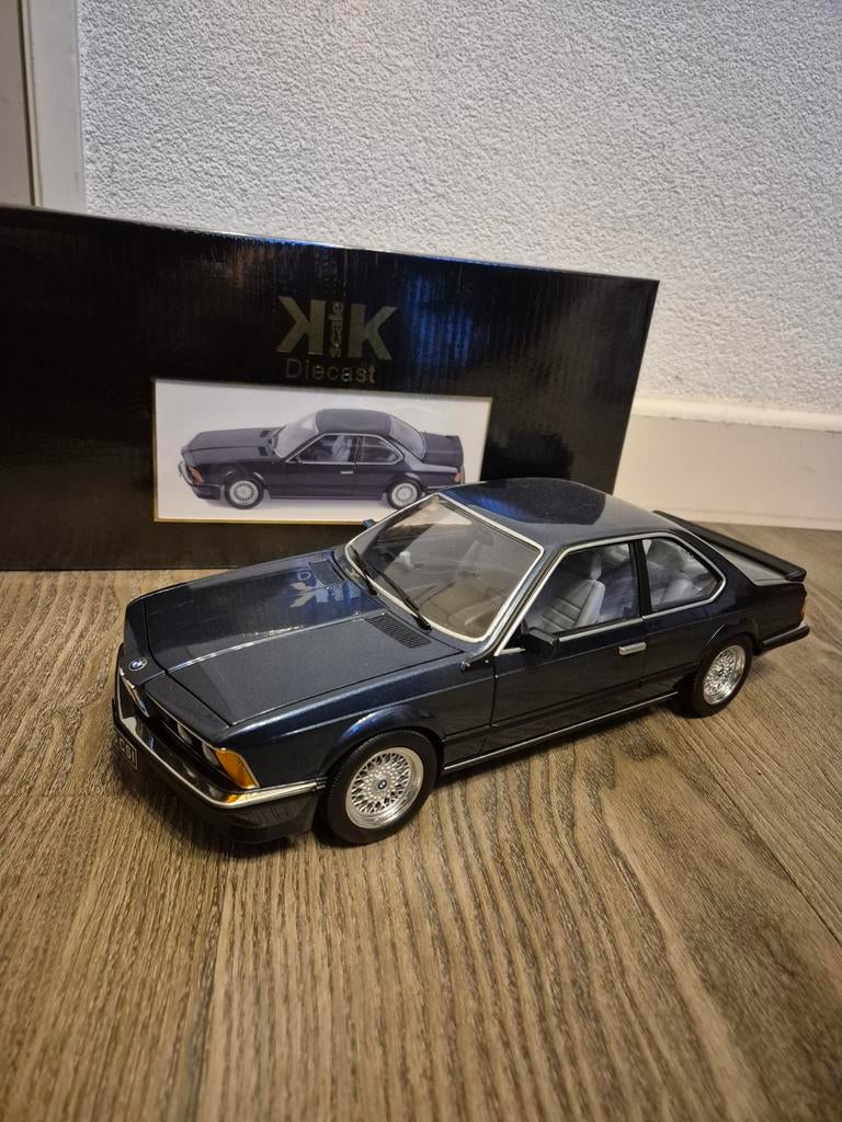 KK Scale BMW M635 CSI blauw 1:12, Hobby en Vrije tijd, Modelauto's | 1:5 tot 1:12, Ophalen of Verzenden, Nieuw, Auto