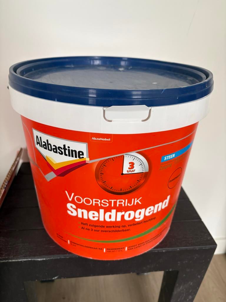 Alabastine Voorstrijk Sneldrogend 10 liter, Doe-het-zelf en Verbouw, Ophalen, Nieuw, Overige typen