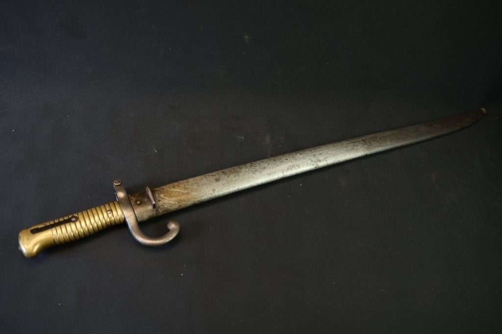 WO1 Franse Chassepot bajonet, Ophalen of Verzenden, Landmacht, Overige gebieden, Mes of Dolk