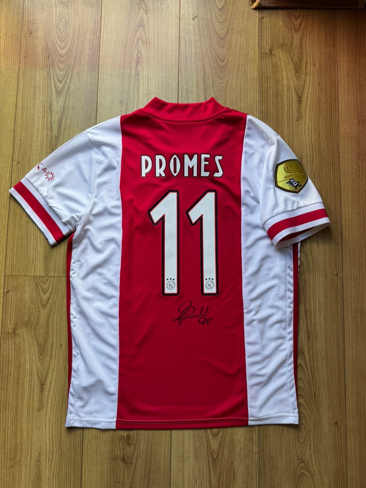 Voetbalshirt Ajax Amsterdam gesigneerd Quincy Promes #11, Ophalen of Verzenden, Zo goed als nieuw, Shirt