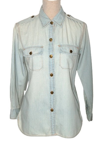Nieuwe Current Elliott spijkerblouse, jeans blouse, Mt. S, Blauw, Nieuw, Ophalen of Verzenden, Maat 36 (S)
