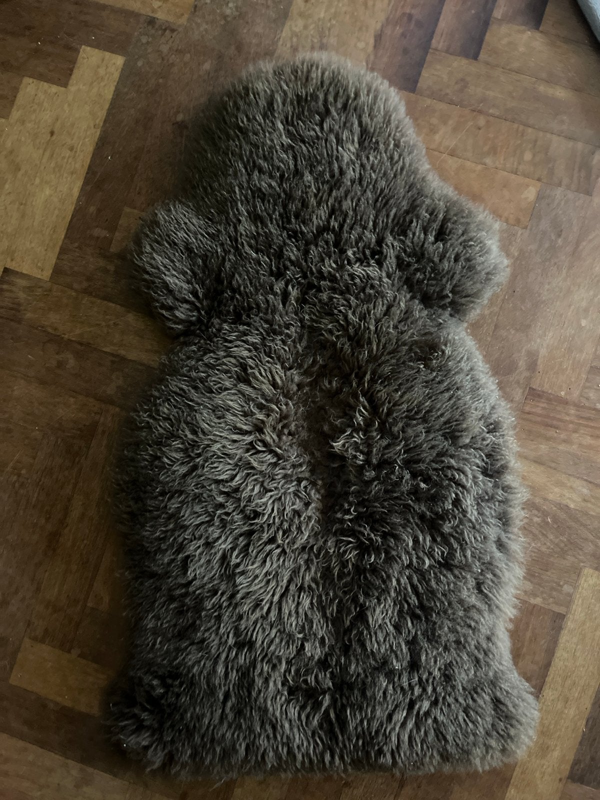 IKEA SKOLD schapenvacht bruin, Ophalen, Gebruikt, Bruin, 50 tot 100 cm