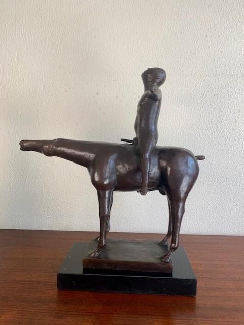 Bronzen Beeld Sculptuur The Angel of the City Marino Marini, Brutalistisch, Ophalen of Verzenden, Brons, 20 - 50 cm