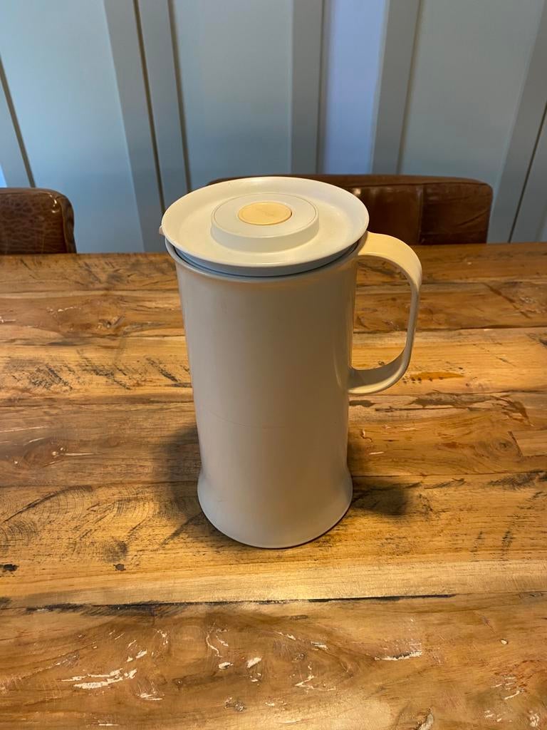 Tupperware thermoskan, Ophalen of Verzenden, Crème, Beker of Kan