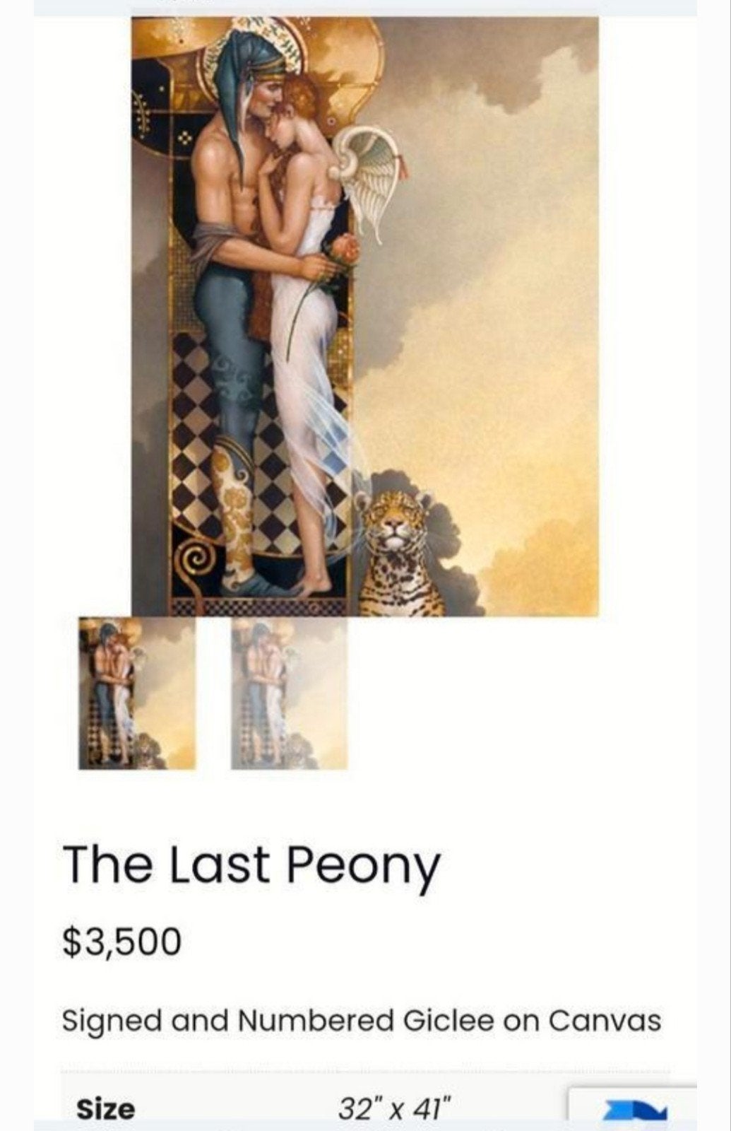 Michael Parkes - The Last Peony - Gesigneerde Giclée, Ophalen, Figuren, Giclée, Gesigneerd