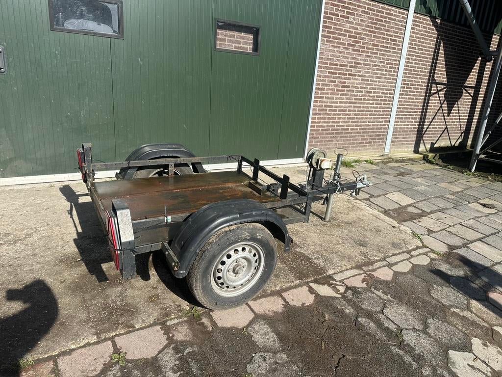 Trilplaat kar met lier, Tuin en Terras, Hand-tuingereedschap, Ophalen, Zo goed als nieuw