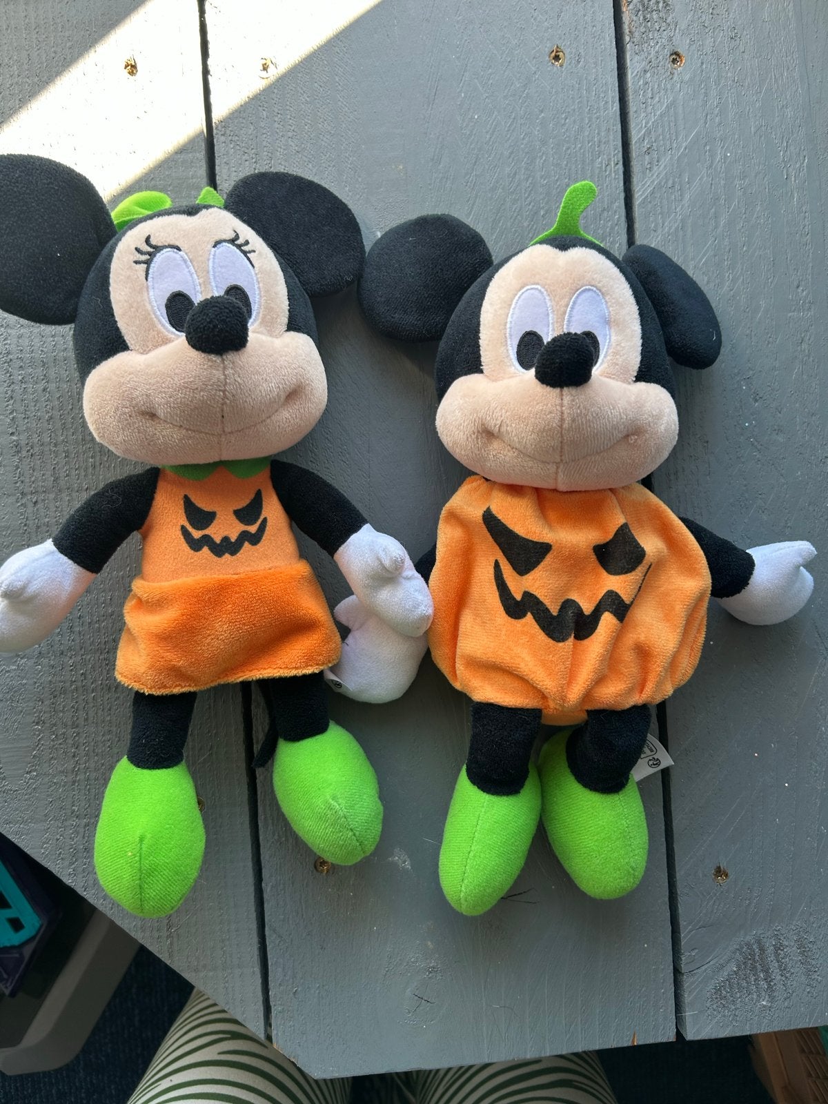 Mickey en Minnie Mouse Halloween knuffels disney, Disney, Overige typen, Zwart, Ophalen of Verzenden