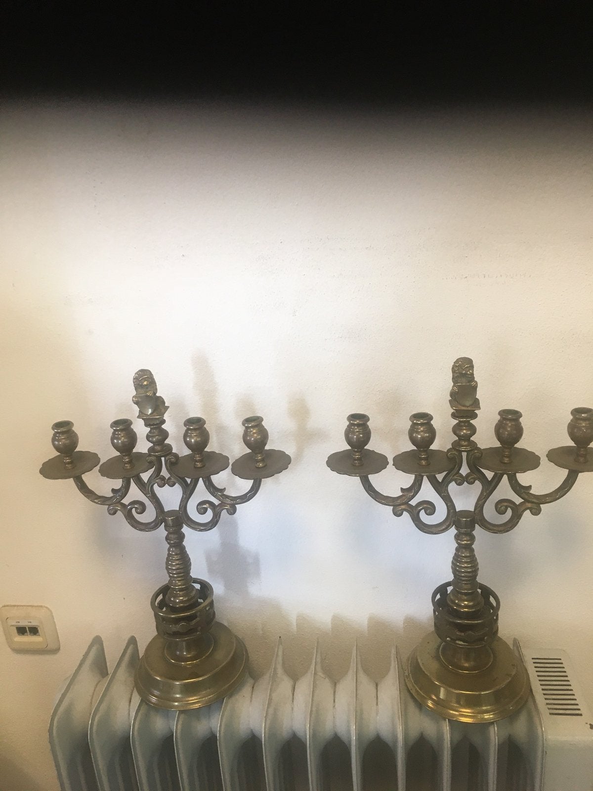 18 e eeuwse Amsterdamse kandelaars, Antiek en Kunst, Ophalen, Koper of Brons