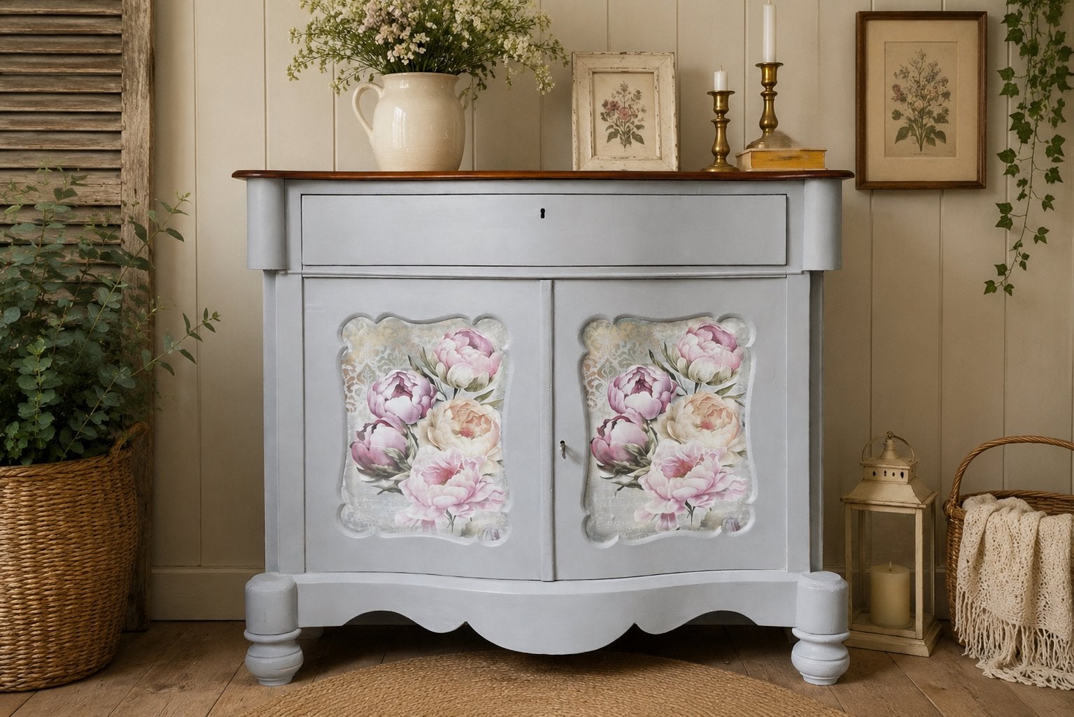 Mooi romantisch Biedemeier kastje, Huis en Inrichting, Ophalen, Zo goed als nieuw, 25 tot 50 cm, 50 tot 100 cm