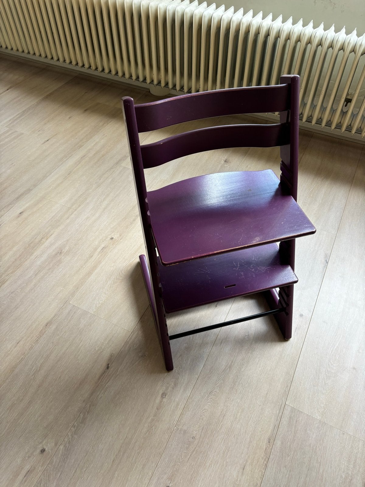 Stokke Tripp Trapp meegroeistoel paars, Ophalen, Gebruikt, Meegroeistoel, Aanschuifbaar